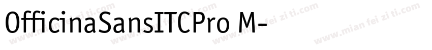 OfficinaSansITCPro M字体转换
